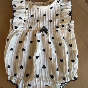 Heart Print Baby Romper